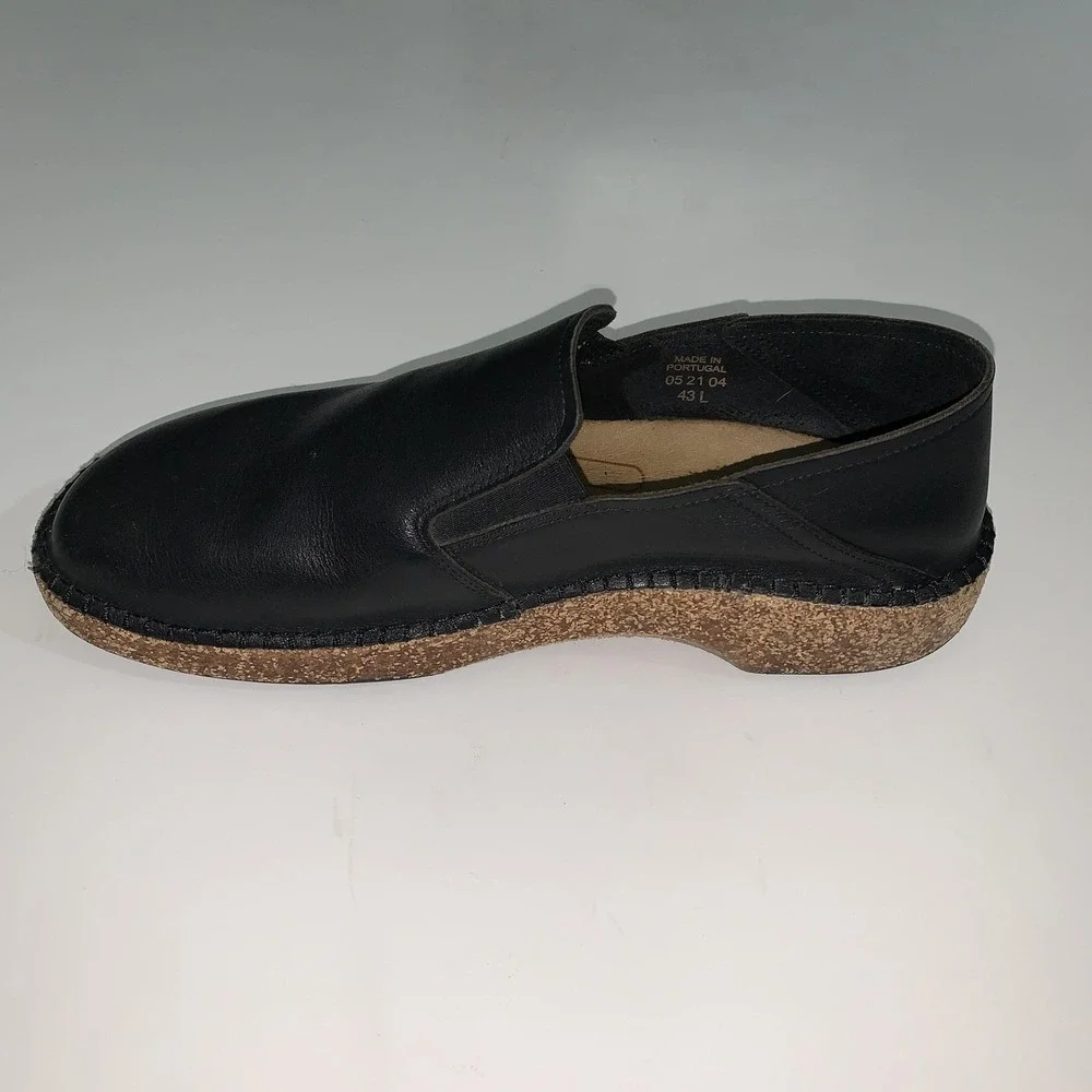 Birkenstock Shoes Mens Size 10 Black Leather Slip On Clog Comfort  EU 43